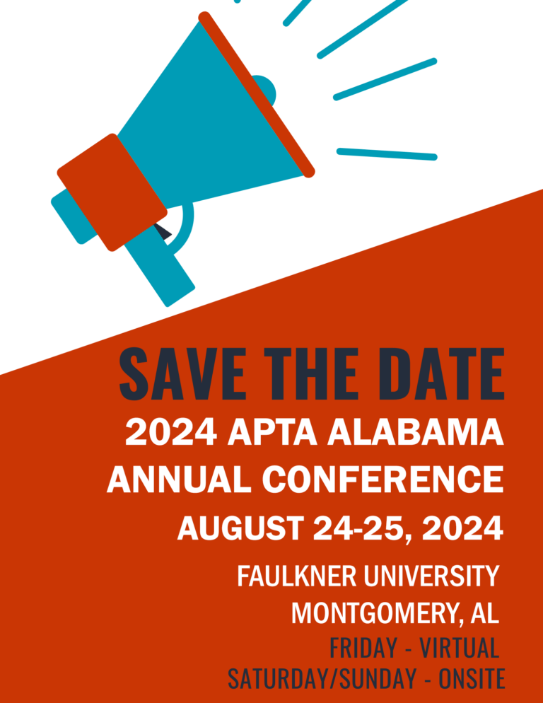 2024 APTA Alabama Annual Conference Alabama Physical Therapy Association